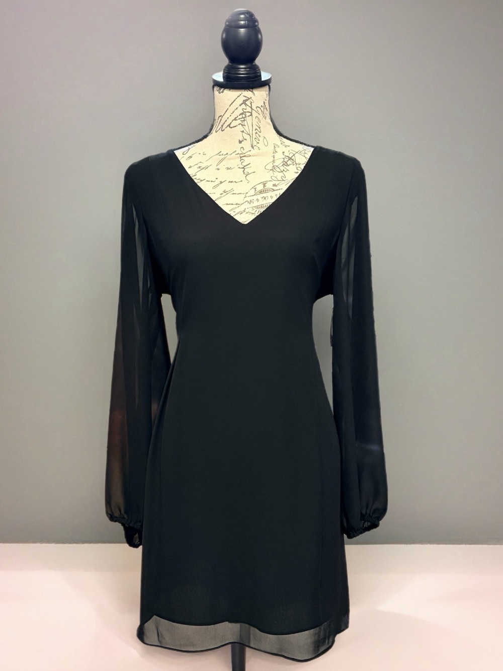 NWT I.N.C. International Concepts Bow-Back Shift Dress Sz M Goth Coquette Classy